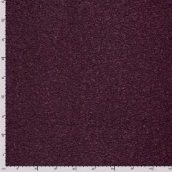 Bouclé Mantelstoff *Marie * Uni - aubergine