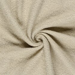 Bouclé Mantelstoff *Marie * Uni - hellbeige