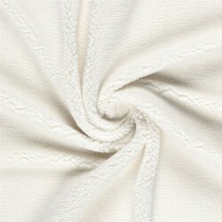 Bouclé Mantelstoff Kuschel *Marie * Uni - wollweiss
