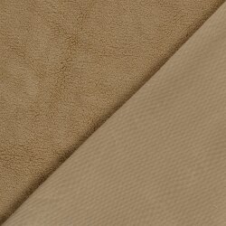 Bouclé Mantelstoff Kuschel *Marie * Uni - kamel