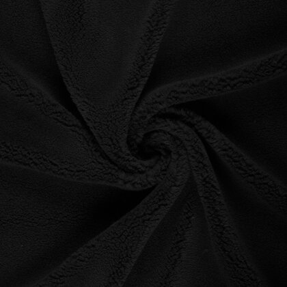 Bouclé Mantelstoff Kuschel *Marie * Uni - schwarz