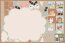Baumwollpopeline Panel Spielmatte Bauernhof - beige