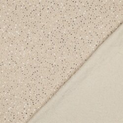Teddystoff  Pailletten - creme