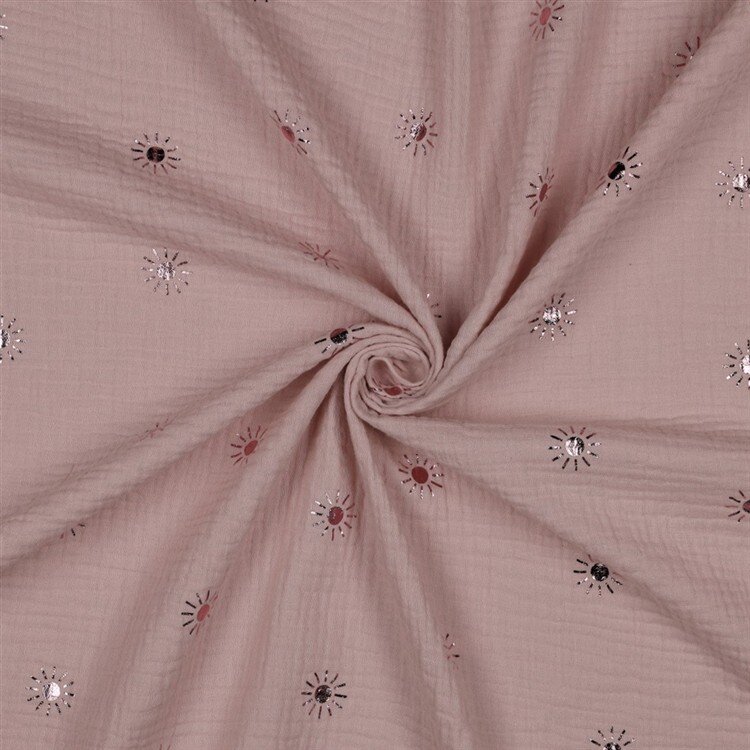 Musselin Foliert Sonne - altpink