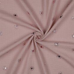 Musselin Foliert Sonne - altpink