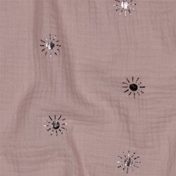 Musselin Foliert Sonne - altpink
