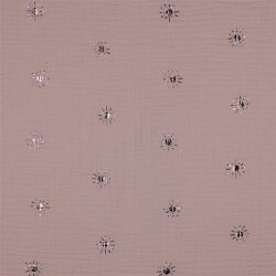 Musselin Foliert Sonne - altpink