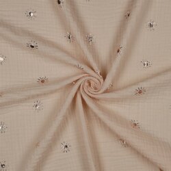 Musselin Foliert Sonne - sand