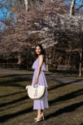 Musselin 2-SIDE SCALLOP - LIGHT BLUE