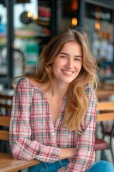 Musselin YARN DYED Karomuster - MUTLICOLOUR / LIGHT PINK