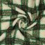 Bouclé Mantelstoff Karomuster - GREEN