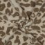 Teddystoff Leopunkte - taupe