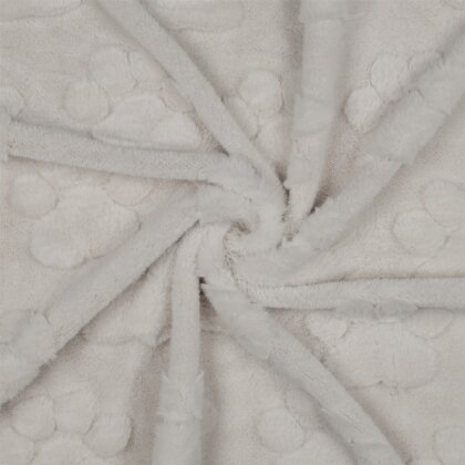 Wellnessfleece Pfotenabdruck - creme