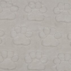 Wellnessfleece Pfotenabdruck - creme