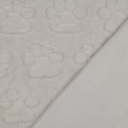Wellnessfleece Pfotenabdruck - creme