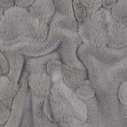 Wellnessfleece Pfotenabdruck - grau
