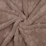 Wellnessfleece Pfotenabdruck - taupe