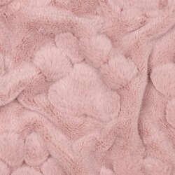 Wellnessfleece Pfotenabdruck - puderpink