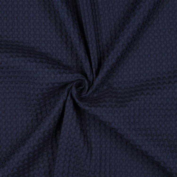 Waffelpiqué XL - dunkelblau