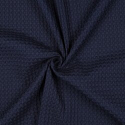 Waffelpiqué XL - dunkelblau