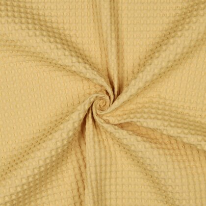 Waffelpiqué BIG - SOFT YELLOW