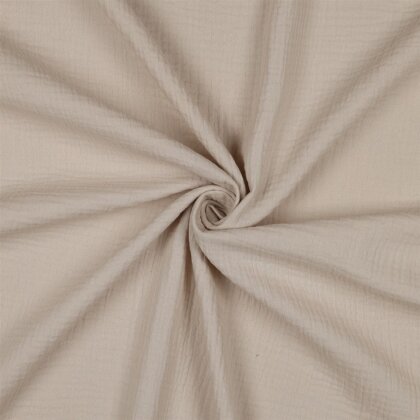 Musselin *Vera* 160 cm Uni - sand