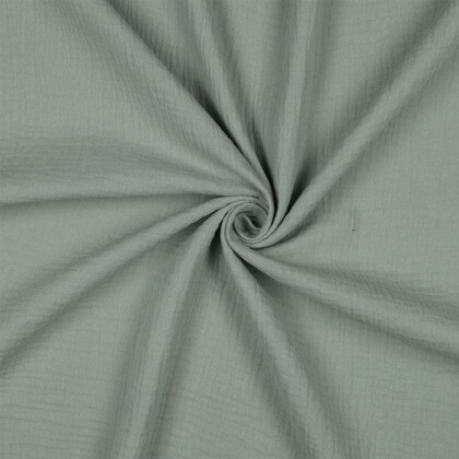 Musselin *Vera* 160 cm Uni - softantikgrün