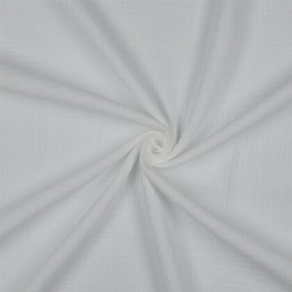 Musselin *Vera* 160 cm Uni - weiß