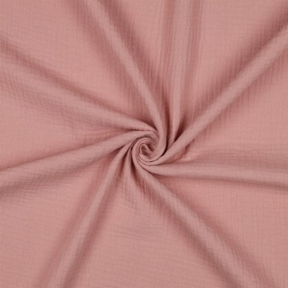 Musselin *Vera* 160 cm Uni - ROSE