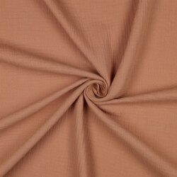 Musselin *Vera* 160 cm Uni - rehbraun
