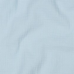 Musselin *Vera* 160 cm Uni - hellblau