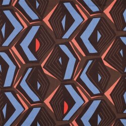 Baumwollsatin GEOMETRIC - TAUPE