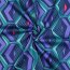 Baumwollsatin GEOMETRIC - PETROL