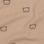 Waffeljersey süsse Bärenköpfe - kamelbeige