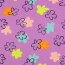 Baumwolljersey Blumen - PURPLE