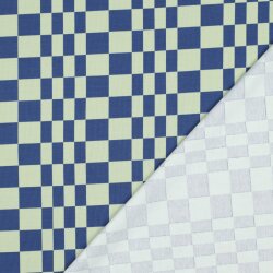 Baumwolljersey Cool Karo - salbei