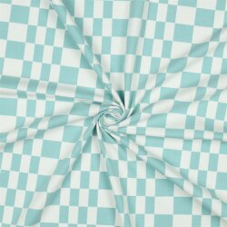 Baumwolljersey Cool Karo - creme