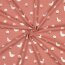Baumwolljersey Bio~Organic Vögel und Blümchen  - dunkelaltpink