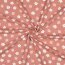 Baumwolljersey Bio~Organic Blumen - dunkelaltpink