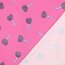 Baumwolljersey Glitzer Herzlolli - pink