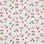 Musselin Digital Kirschen - weiß