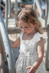 Musselin Bio~Organic Mini Strauß - weiß