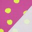 Baumwolljersey große Punkte - pink