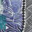 Canvas Digital Muster Patchwork - blau