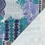 Canvas Digital Muster Patchwork - blau