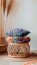 Canvas Digital Muster Patchwork - blau
