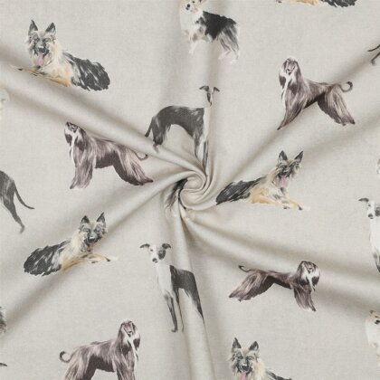 Canvas Digital Hunde - creme