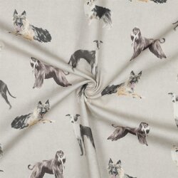 Canvas Digital Hunde - creme