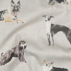 Canvas Digital Hunde - creme
