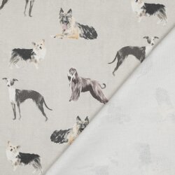 Canvas Digital Hunde - creme